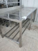 Stainless steel bench