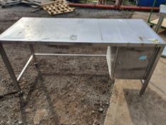 Stainless steel bench