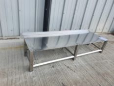 Stainless steel bench