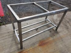 Stainless steel bench