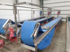 AFT GROTE Continuous Belt Assembly Conveyor with INVERTEC Variable Speed Control