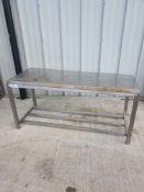 Stainless steel bench