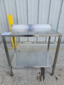 Stainless steel bench