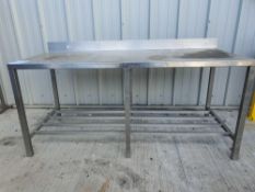 Stainless steel bench