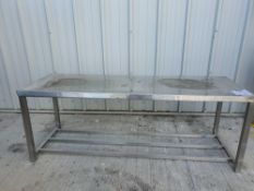 Stainless steel bench