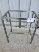 Stainless steel bench h,75cm - w,63cm - d,43cm