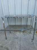 Stainless steel bench