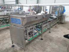 Trepko Sandwich Triangular Cartoning Machine with Card In-Feed to Dual Lane Manual Sandwich Placemen