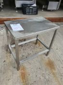 Stainless steel bench