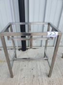 Stainless steel bench h,75cm - w,63cm - d,43cm