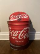3 Coca Cola Metal Storage Stools