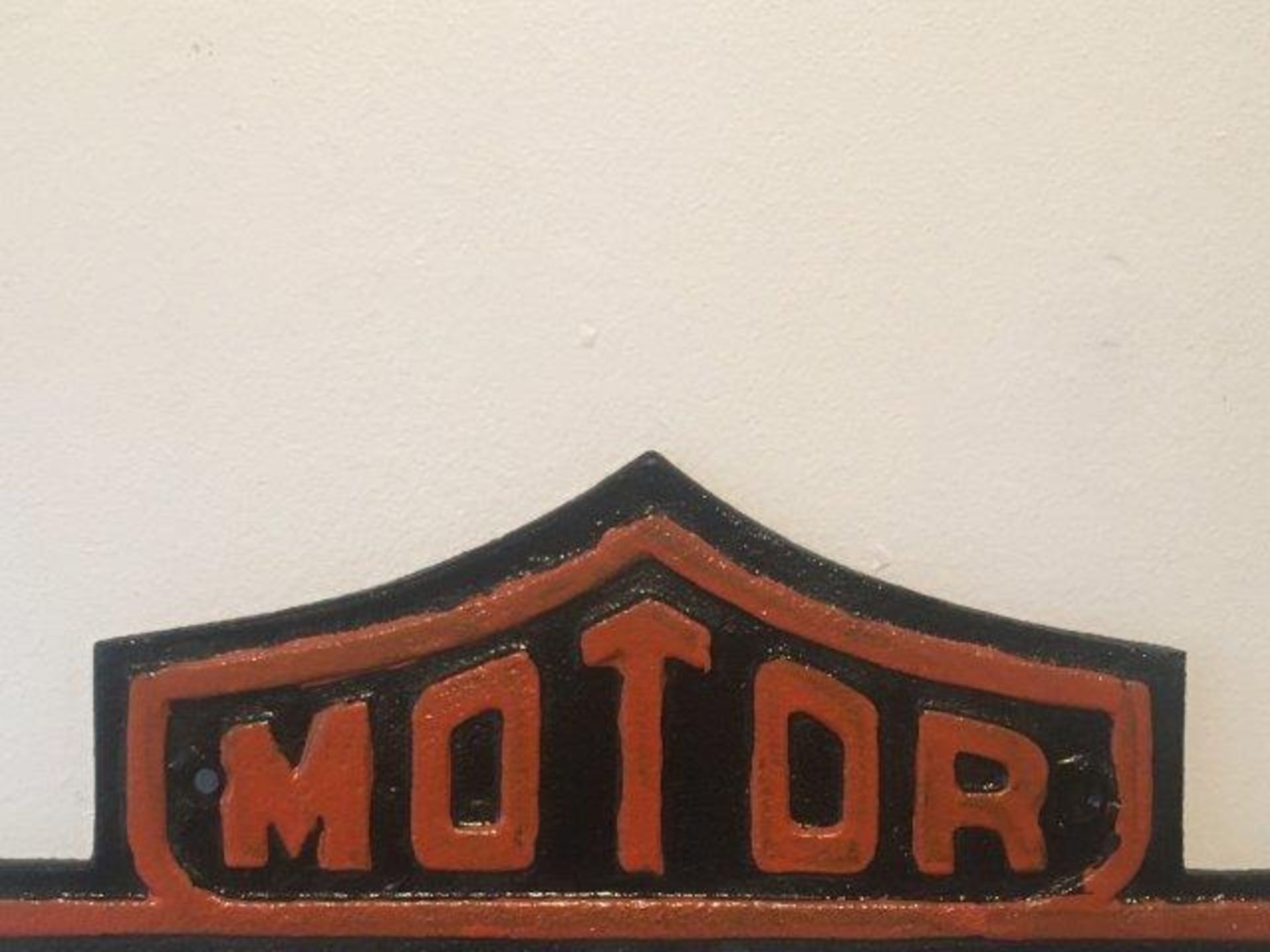 Harley Davidson Motorcycles Cast Iron Sign - Image 2 of 3