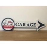 Lambretta Cast Iron Garage Arrow Sign