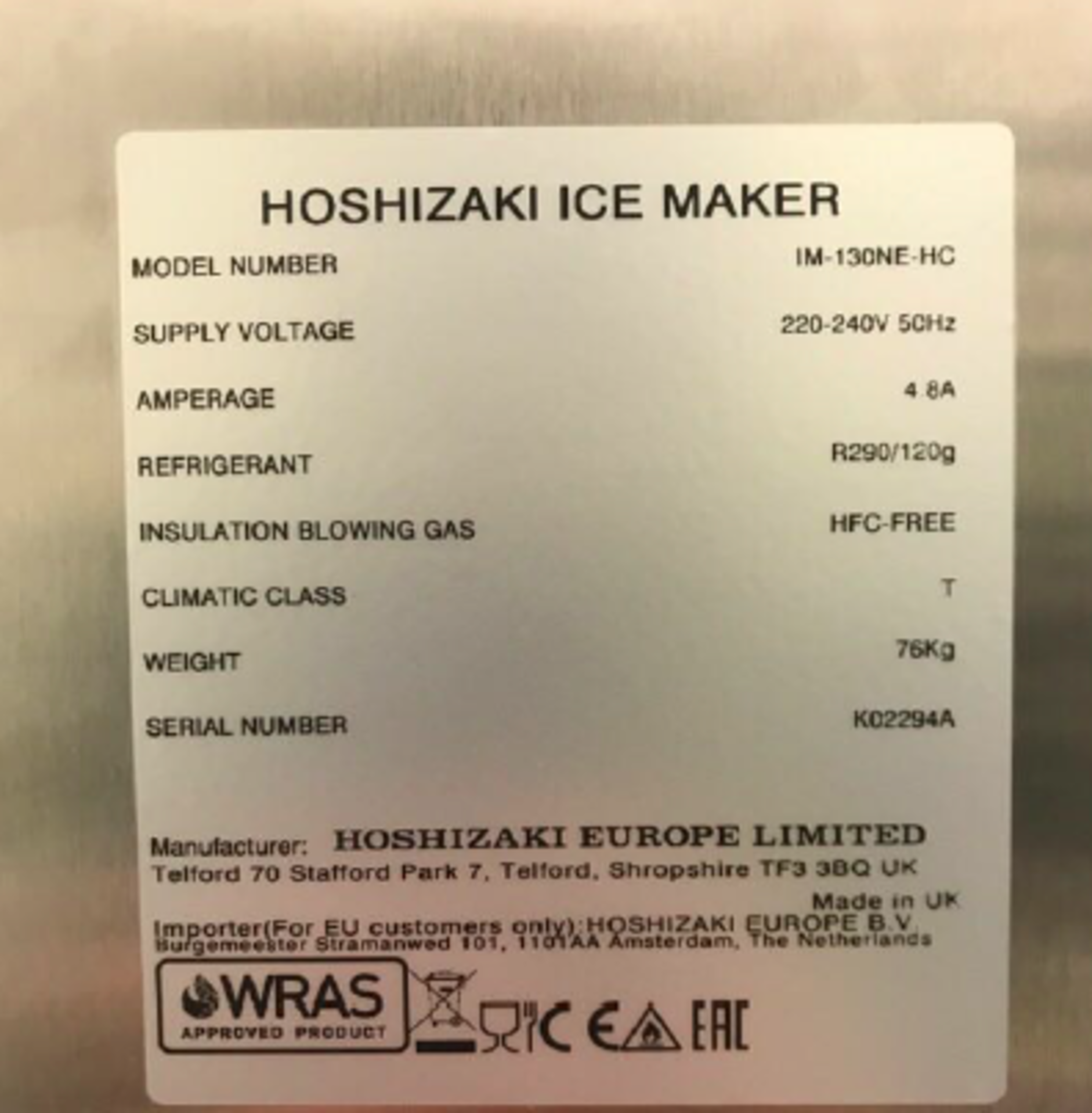 Ice Maker IM-130NE-HC - Image 3 of 9