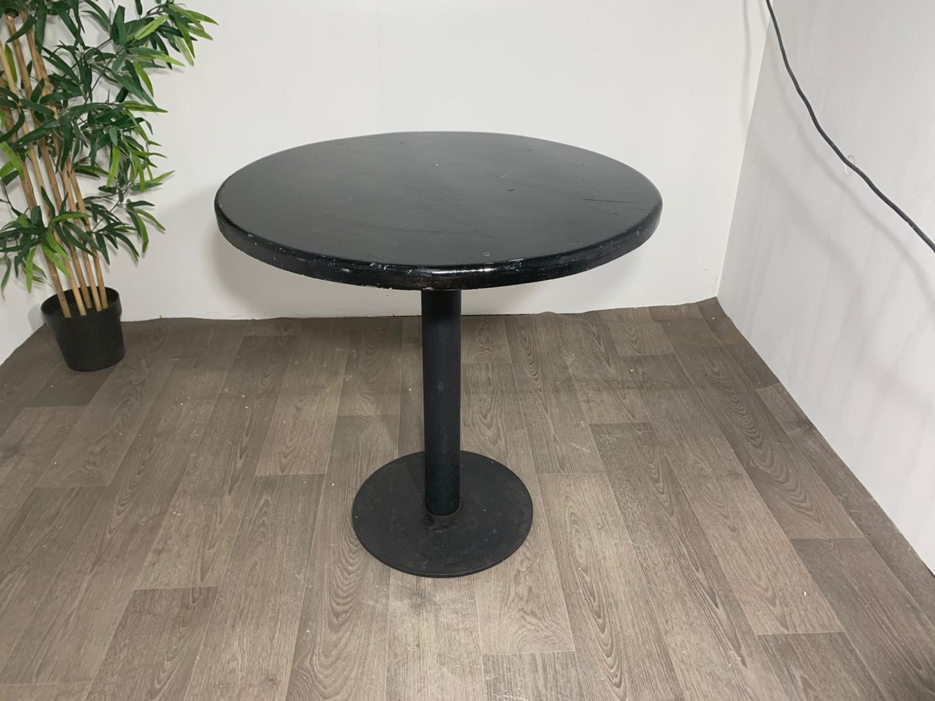 Black Wooden Table - Image 2 of 2