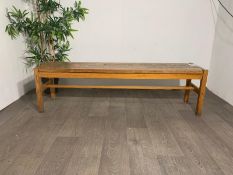 Mid Century Wooden Bench