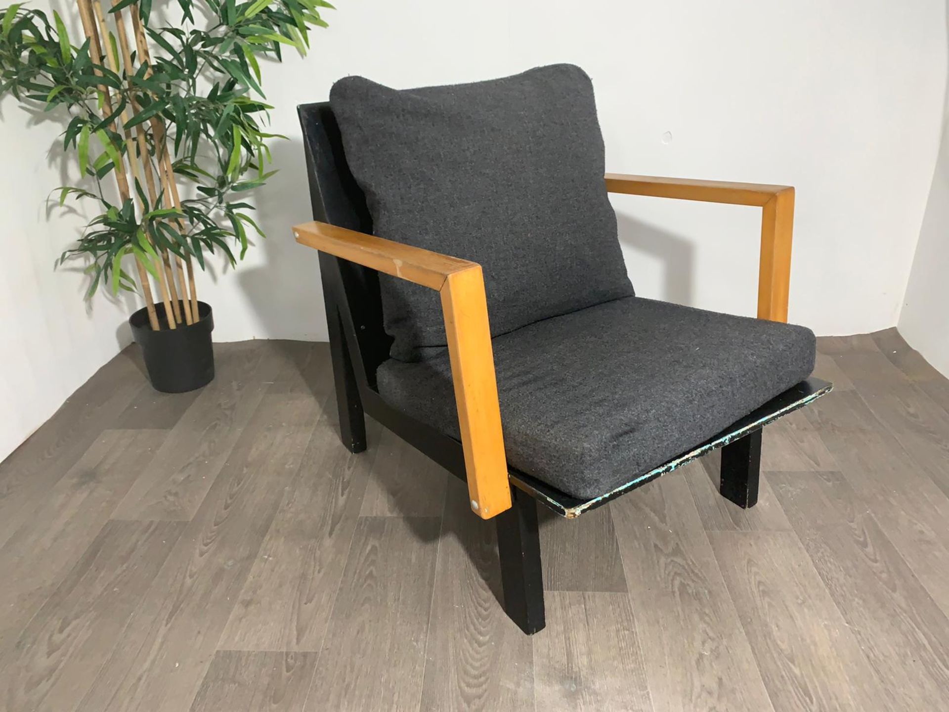 Mid Century Wooden Lounge Chair - Image 2 of 6