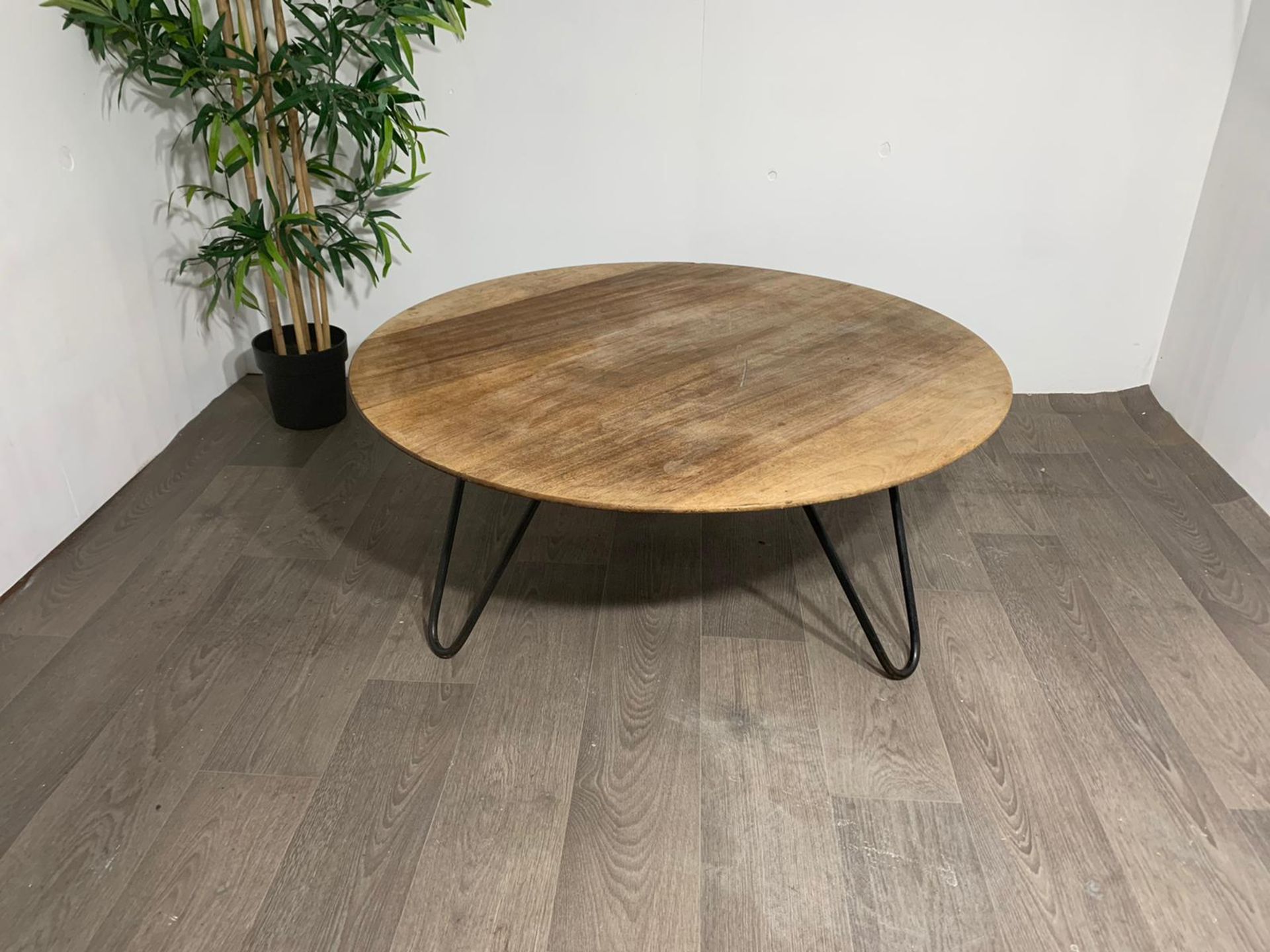 Wooden Tripod Coffee Table - Image 5 of 5