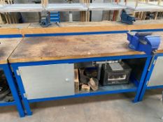 Steel Workbench with Wooden Top