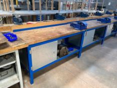 Steel Workbench with Wooden Top