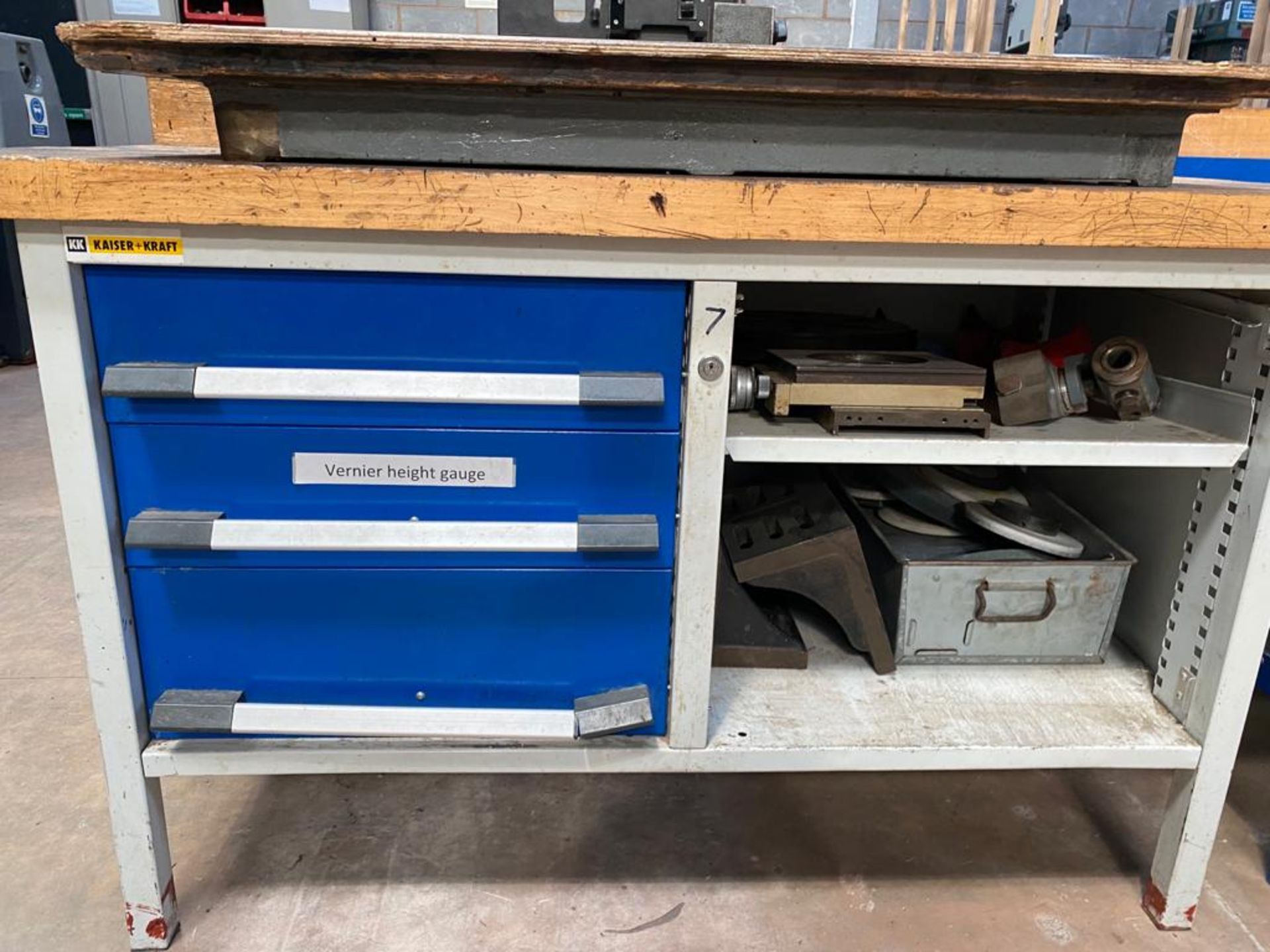 Wooden Workbench with Drawers - Image 3 of 3