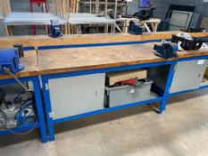 Steel Workbench with Wooden Top