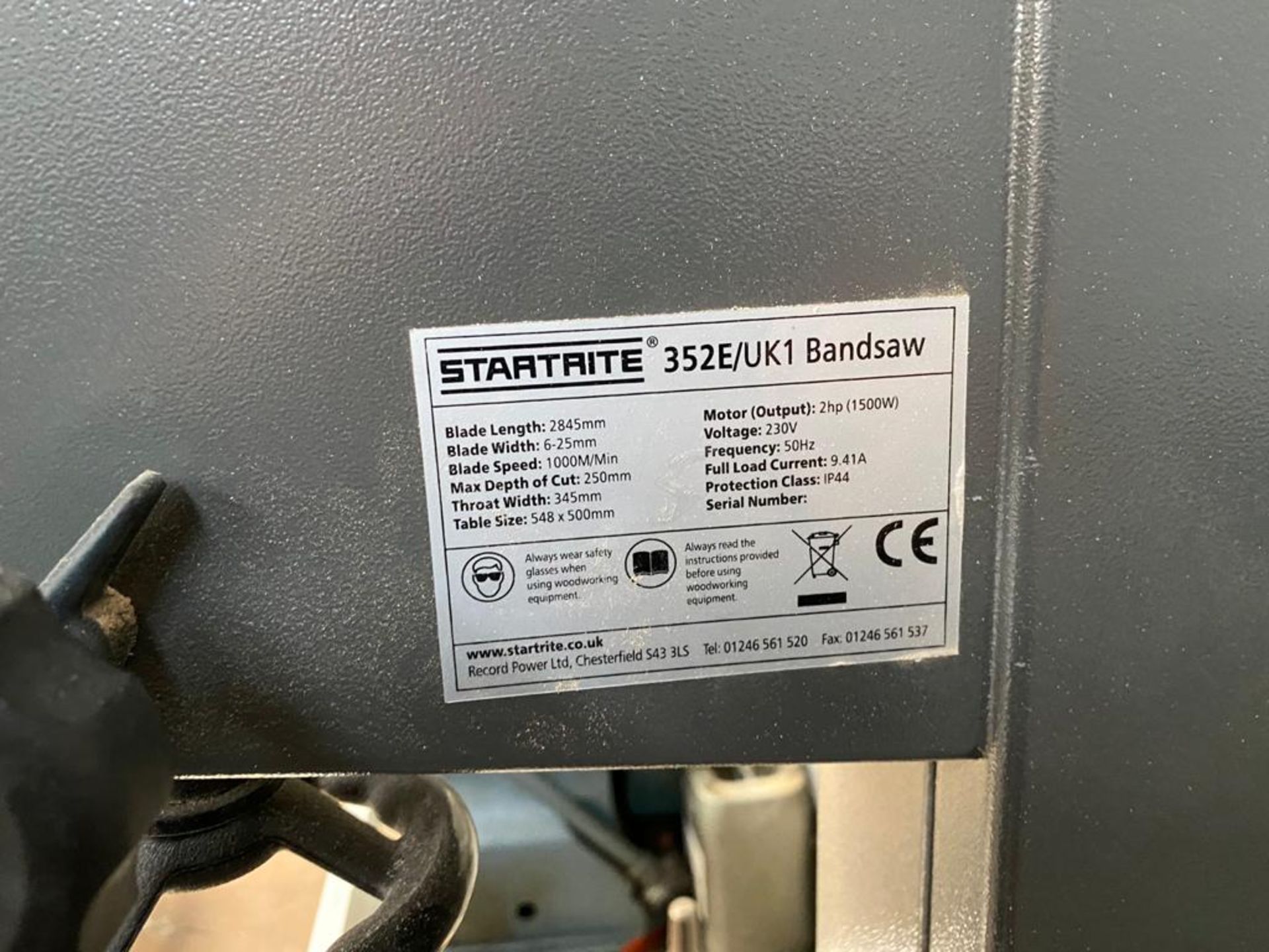 Startrite 352E Bandsaw - Image 5 of 5