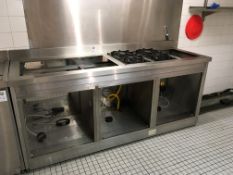 Preparation Unit Carcass with Gas Hob Fitted