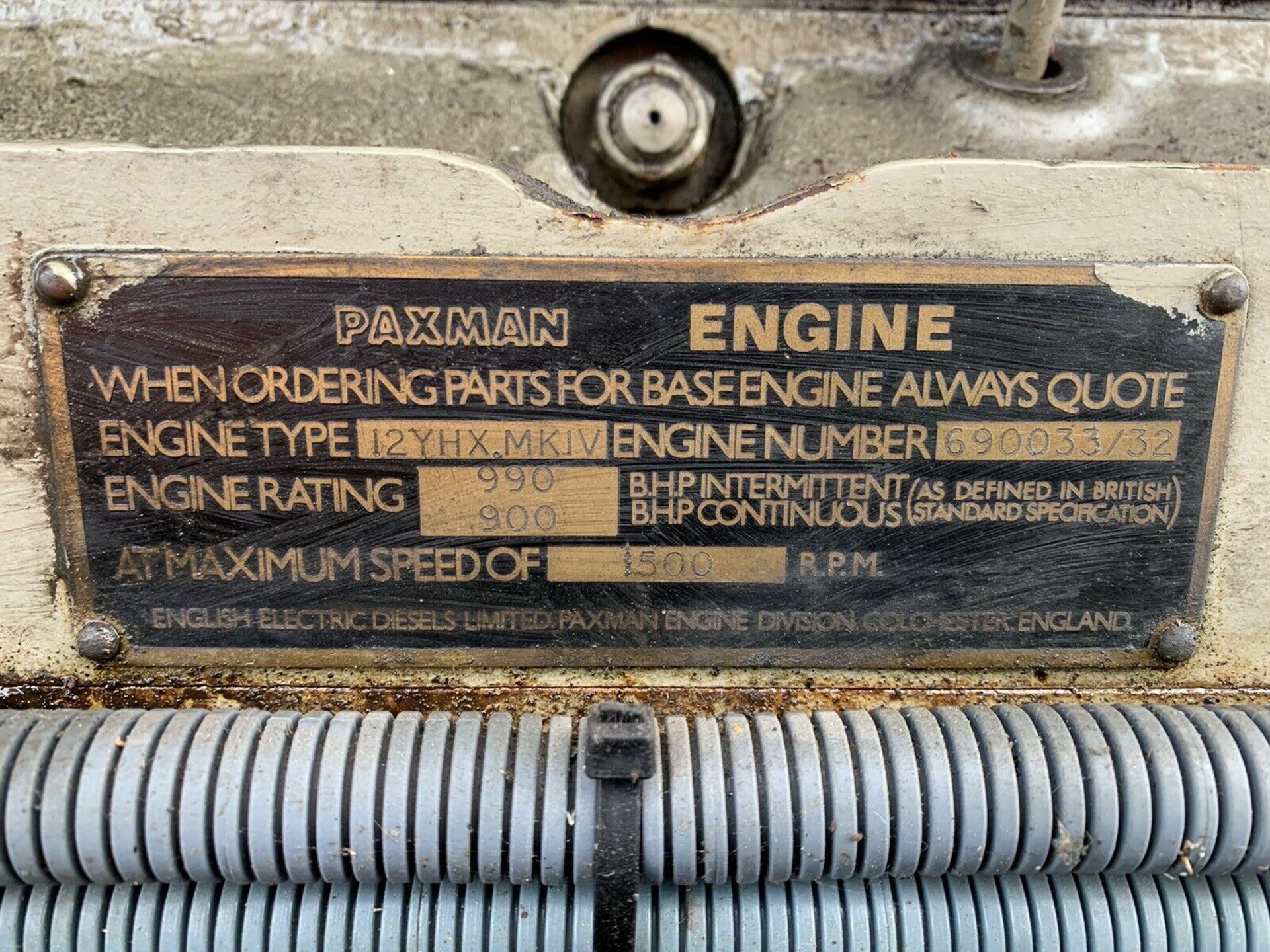 750 KVA Dale Generator PAXMAN V12 Engine - Image 6 of 9