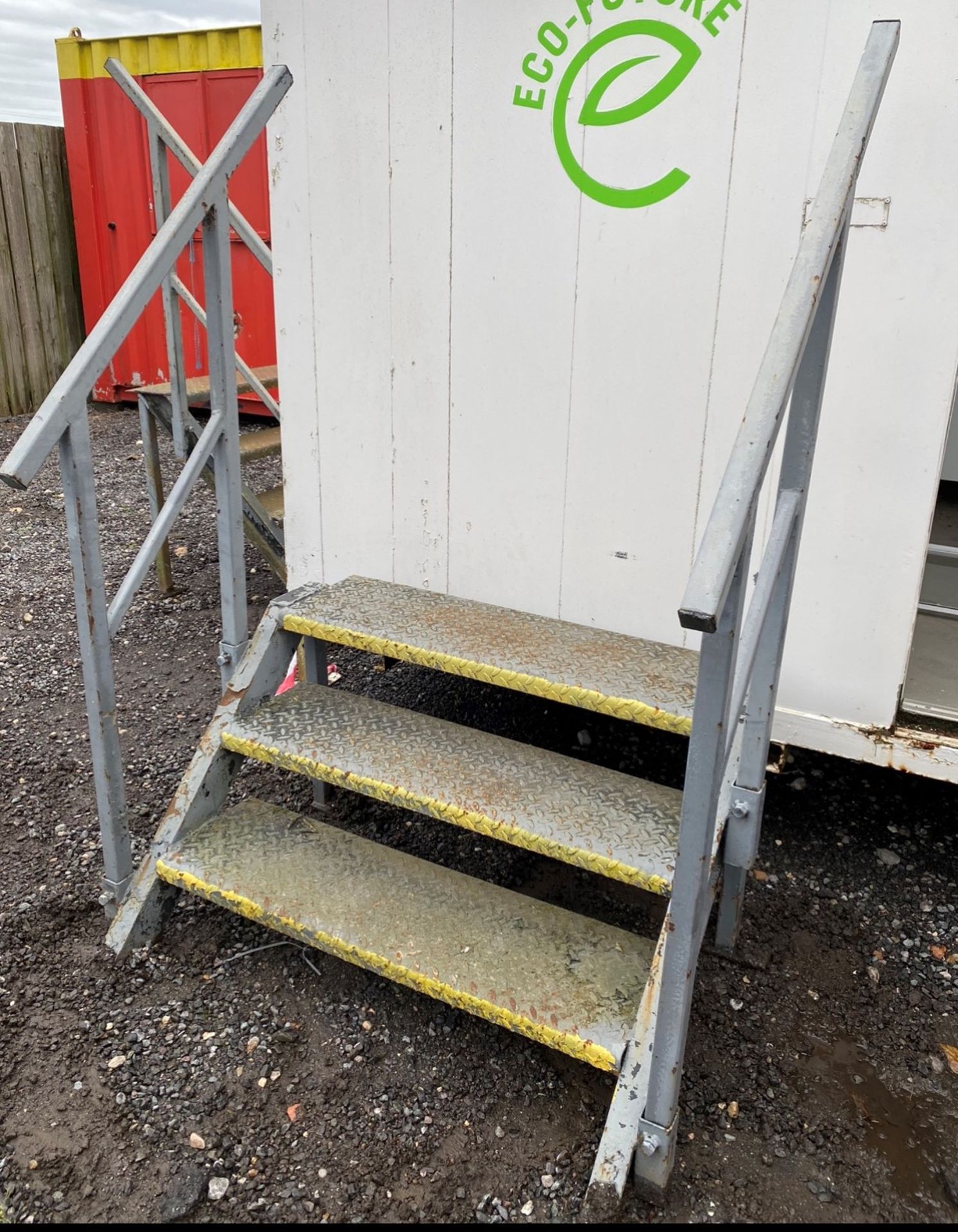 Steel Container Steps 3 Tread - Image 3 of 5