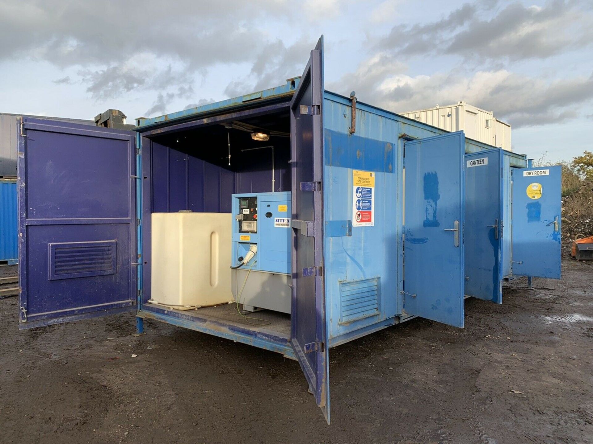 Anti Vandal Steel Portable Welfare Unit Complete With Generator