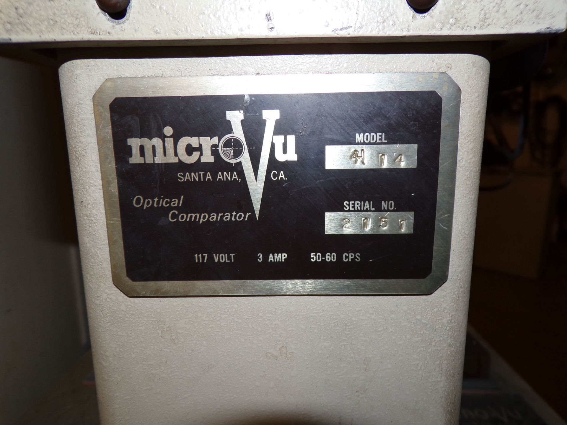 MicroVu Optical Comparator - Image 3 of 8