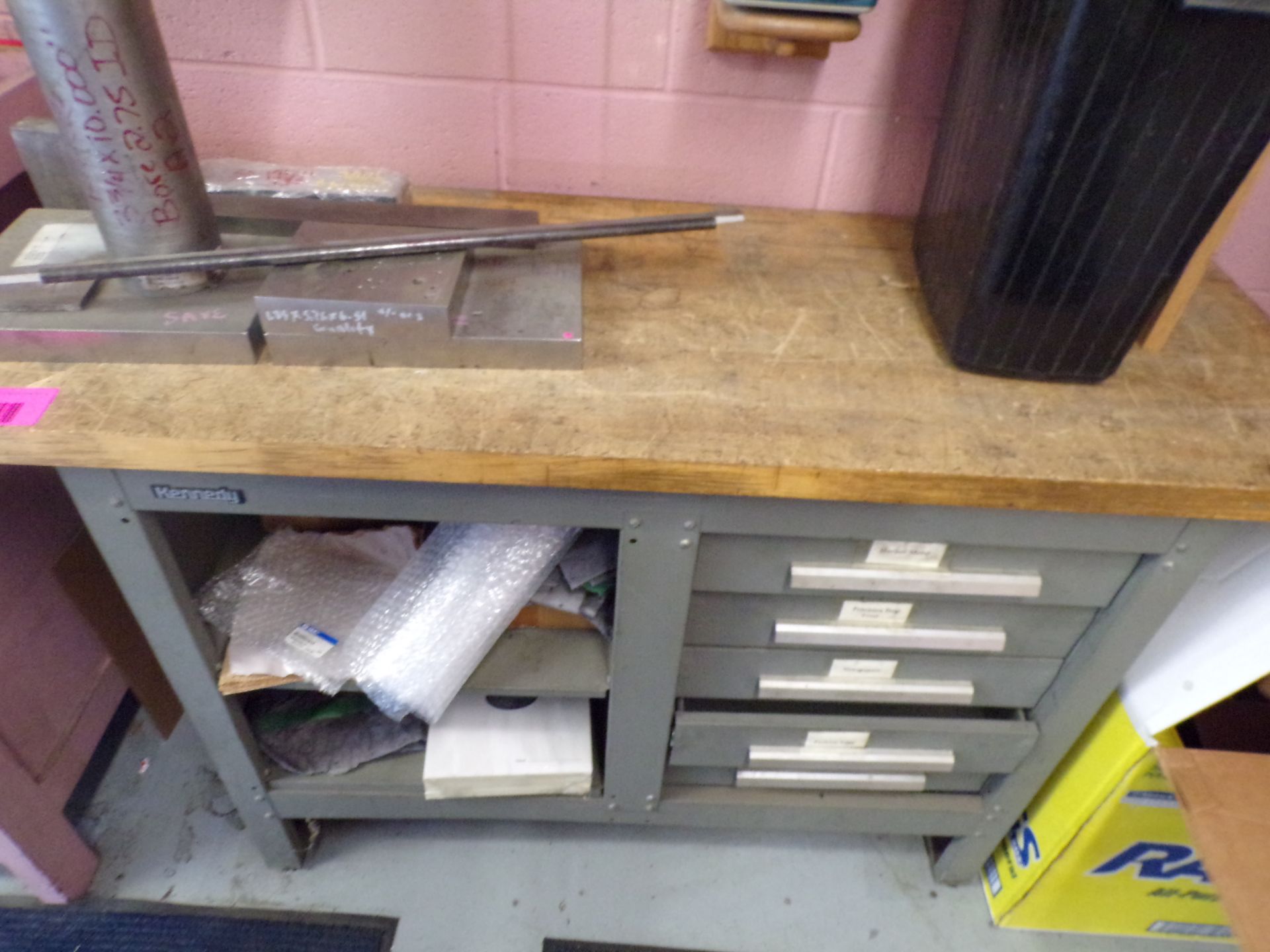 Kennedy work bench w/TOOL Steel, CRS pieces - Image 8 of 10