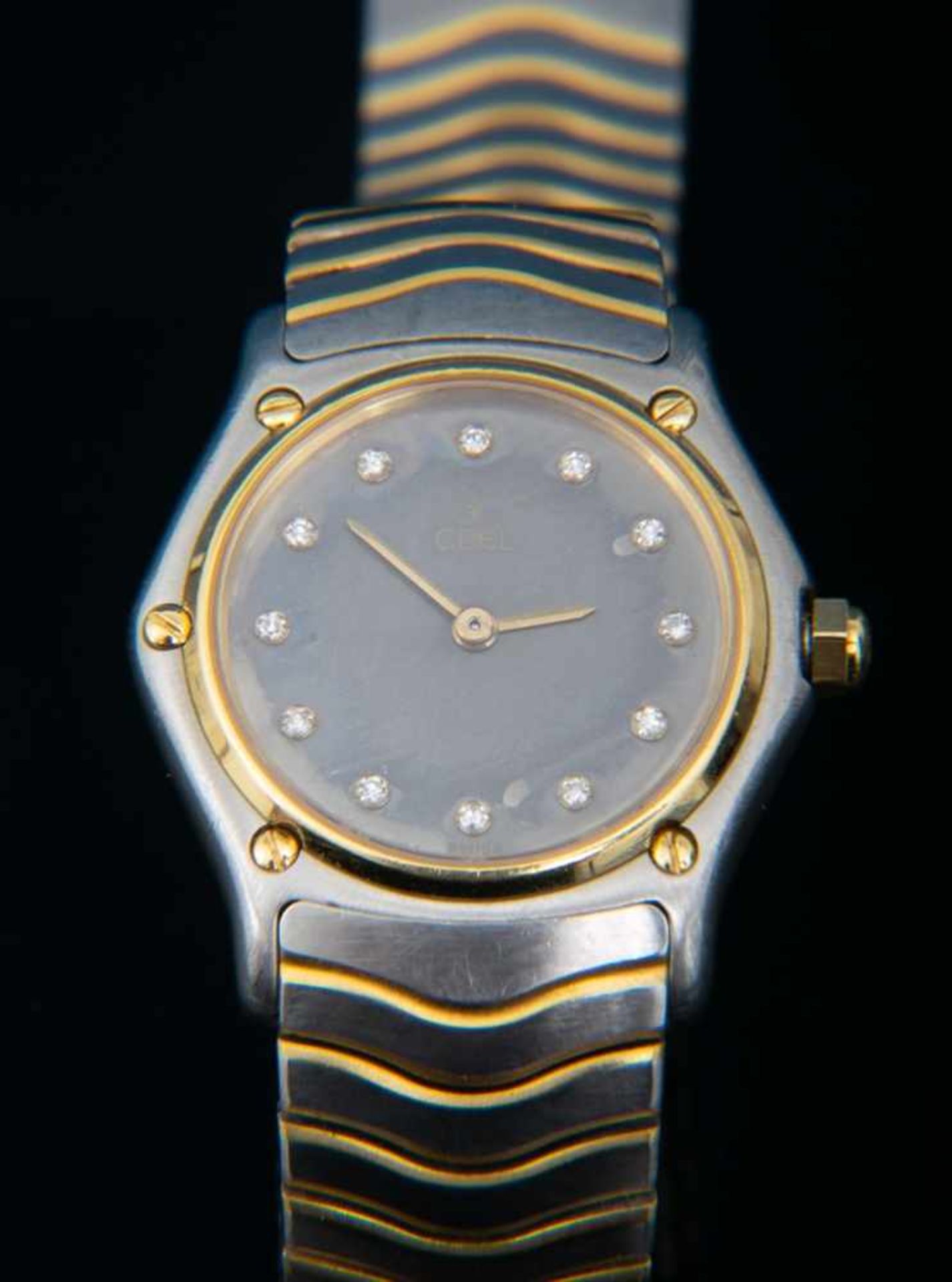 EBEL - CLASSIC WAVE. Gehäuse & Armband in Stahl/Gold Ausführung mit Faltschließe. Ungeprüftes - Bild 5 aus 11