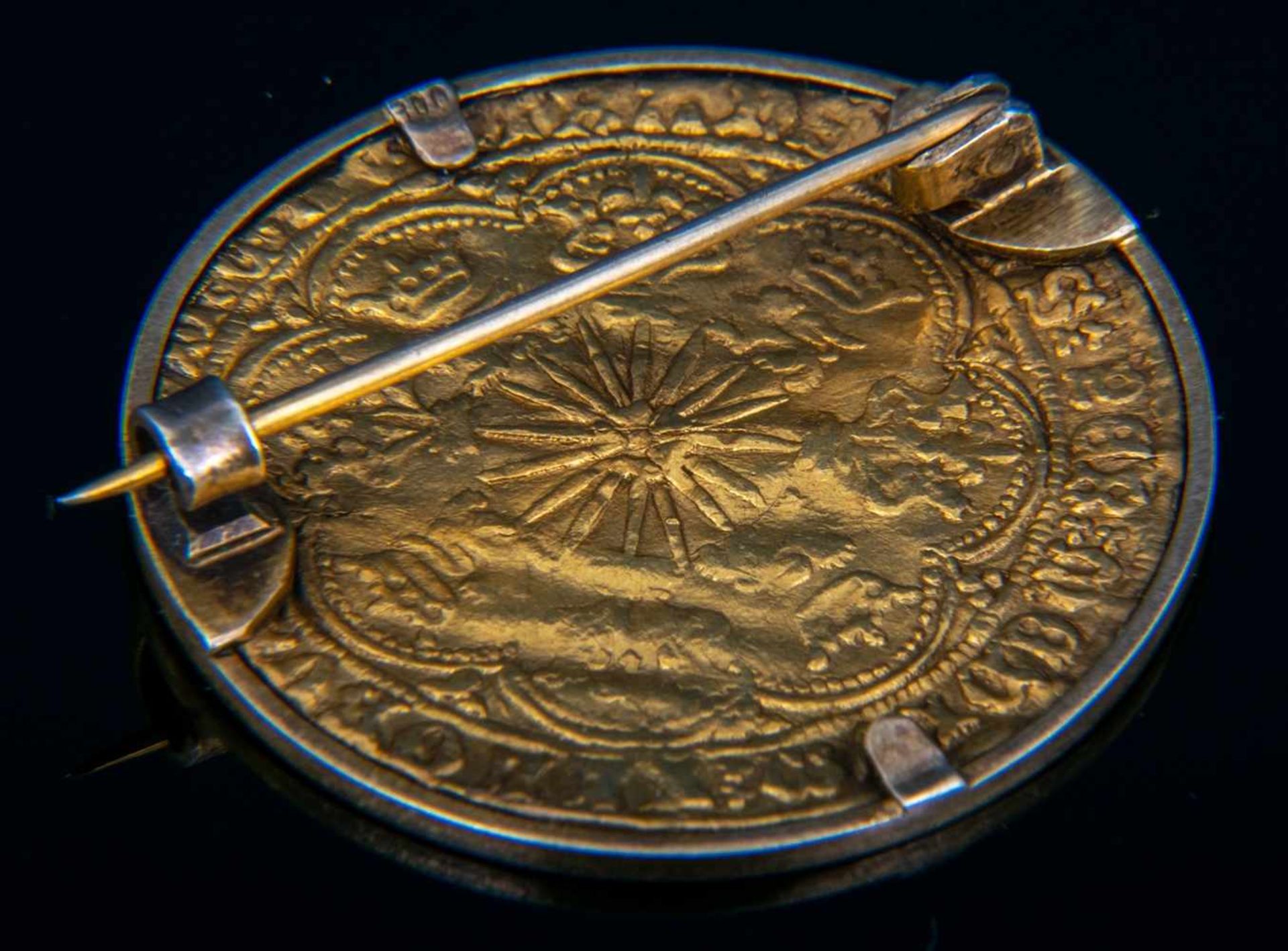 GOLD RYAL / ROSE NOBLE - Goldmünze. England 15. - 17. Jhd., vorderseitig König mit Schwert, Schild & - Bild 8 aus 15