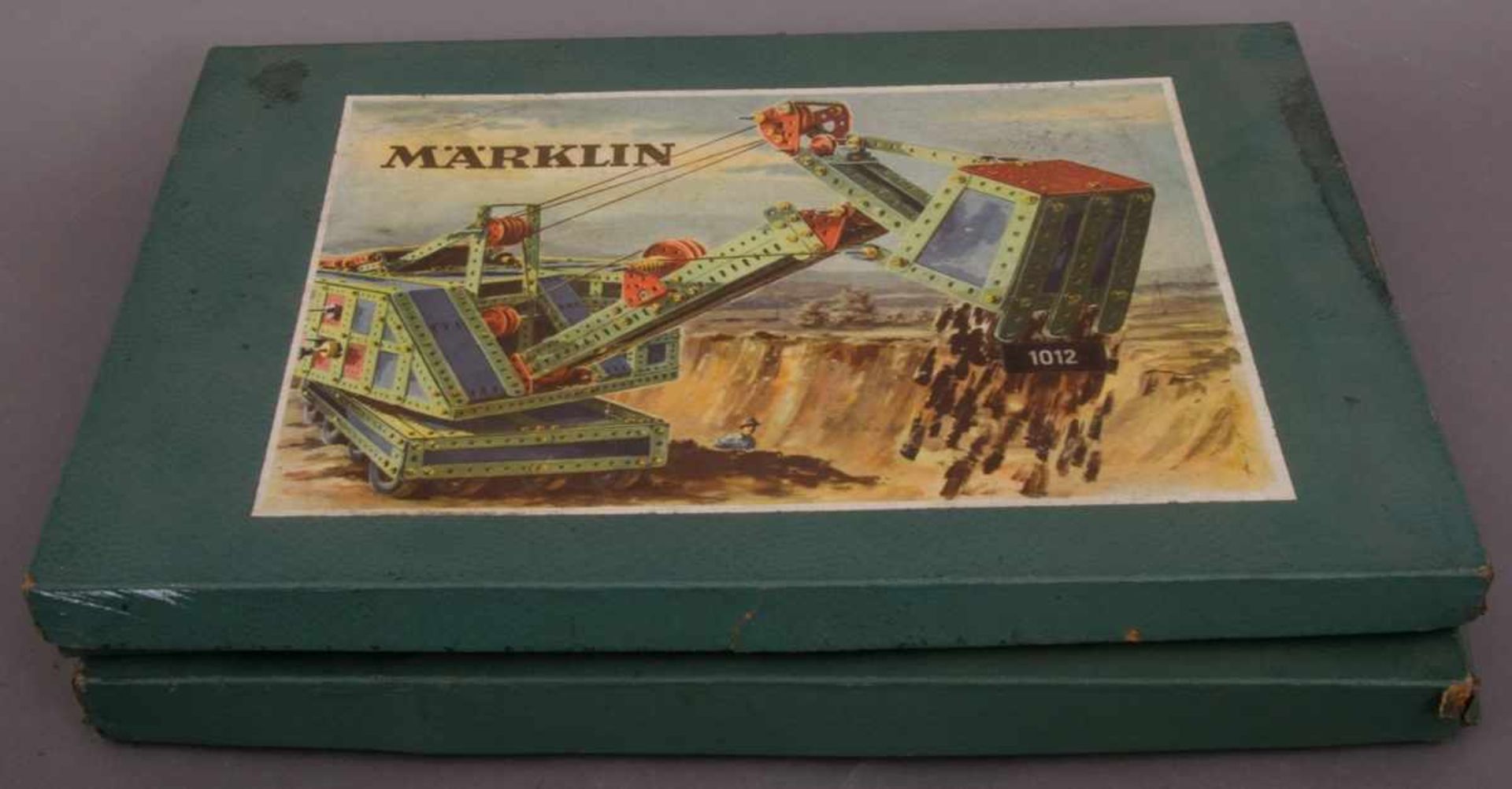 2 "MÄRKLIN METALLBAUKÄSTEN" - Nrn. 1012 & 1032, in orig. Kartonagen, Anleitungsbroschüren. Kästen