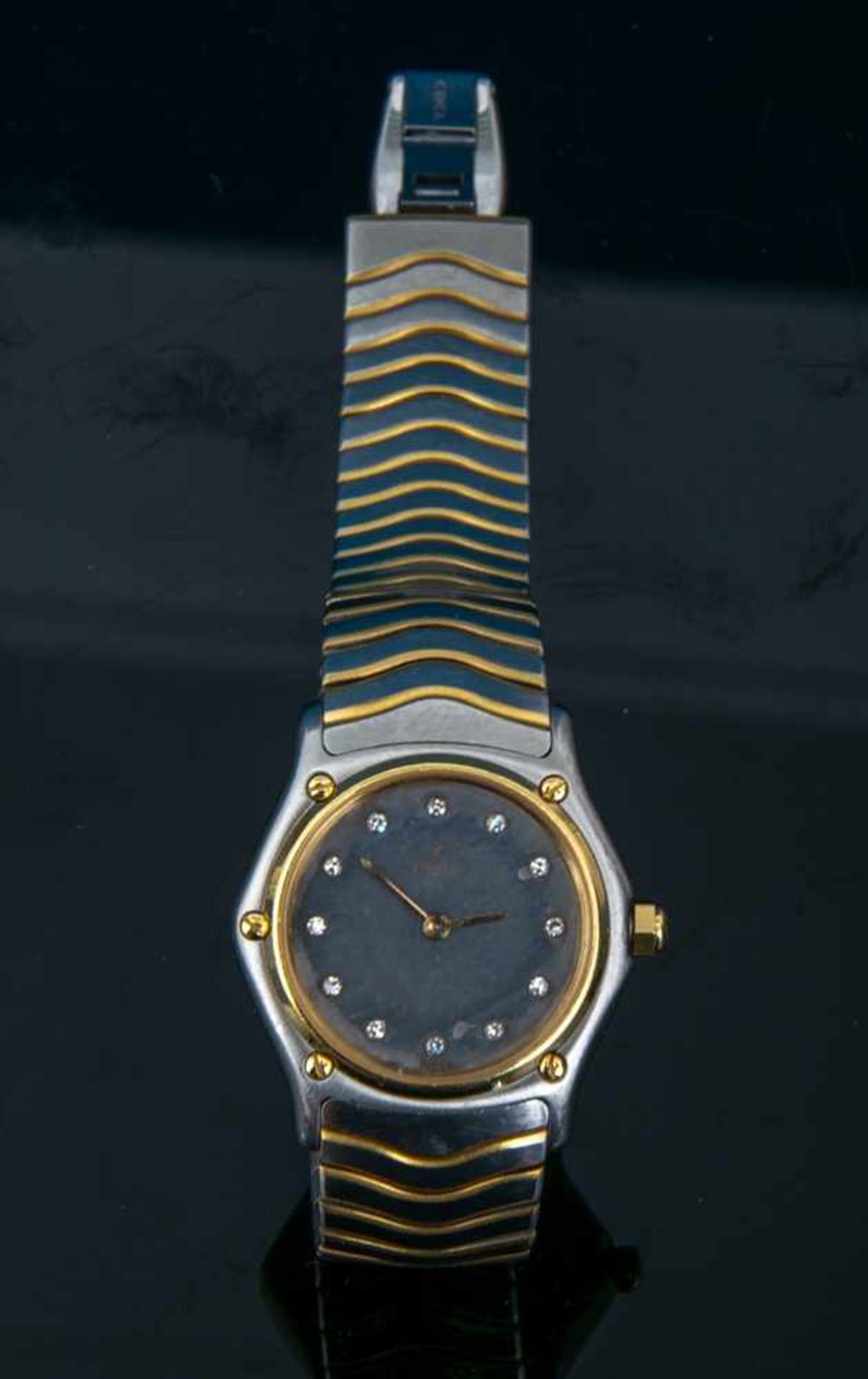 EBEL - CLASSIC WAVE. Gehäuse & Armband in Stahl/Gold Ausführung mit Faltschließe. Ungeprüftes - Bild 11 aus 11