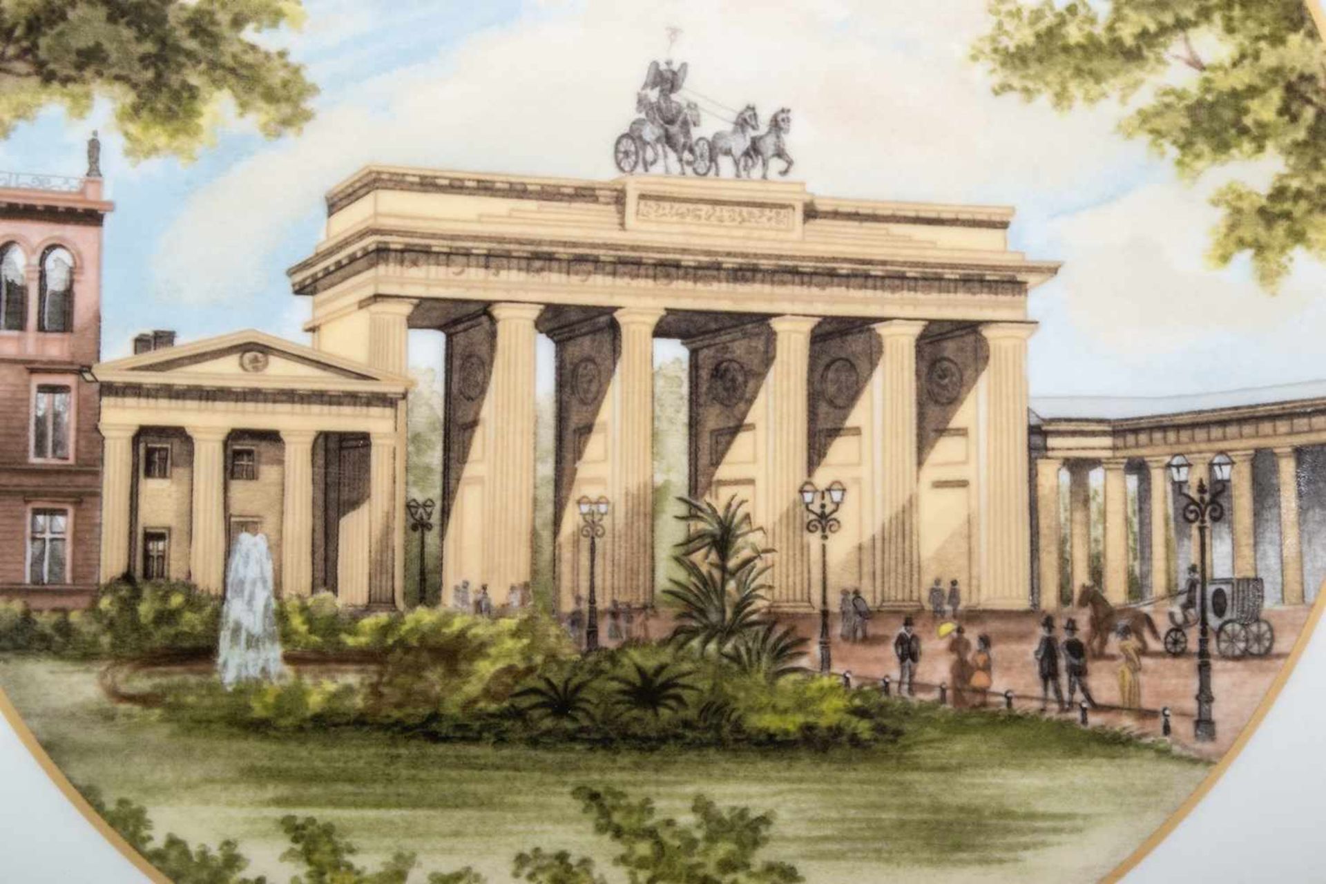"Berlin um 1900" - Schauteller der KPM-Berlin, Weißporzellan mit polychrom bemaltem "Brandenburger - Image 2 of 5