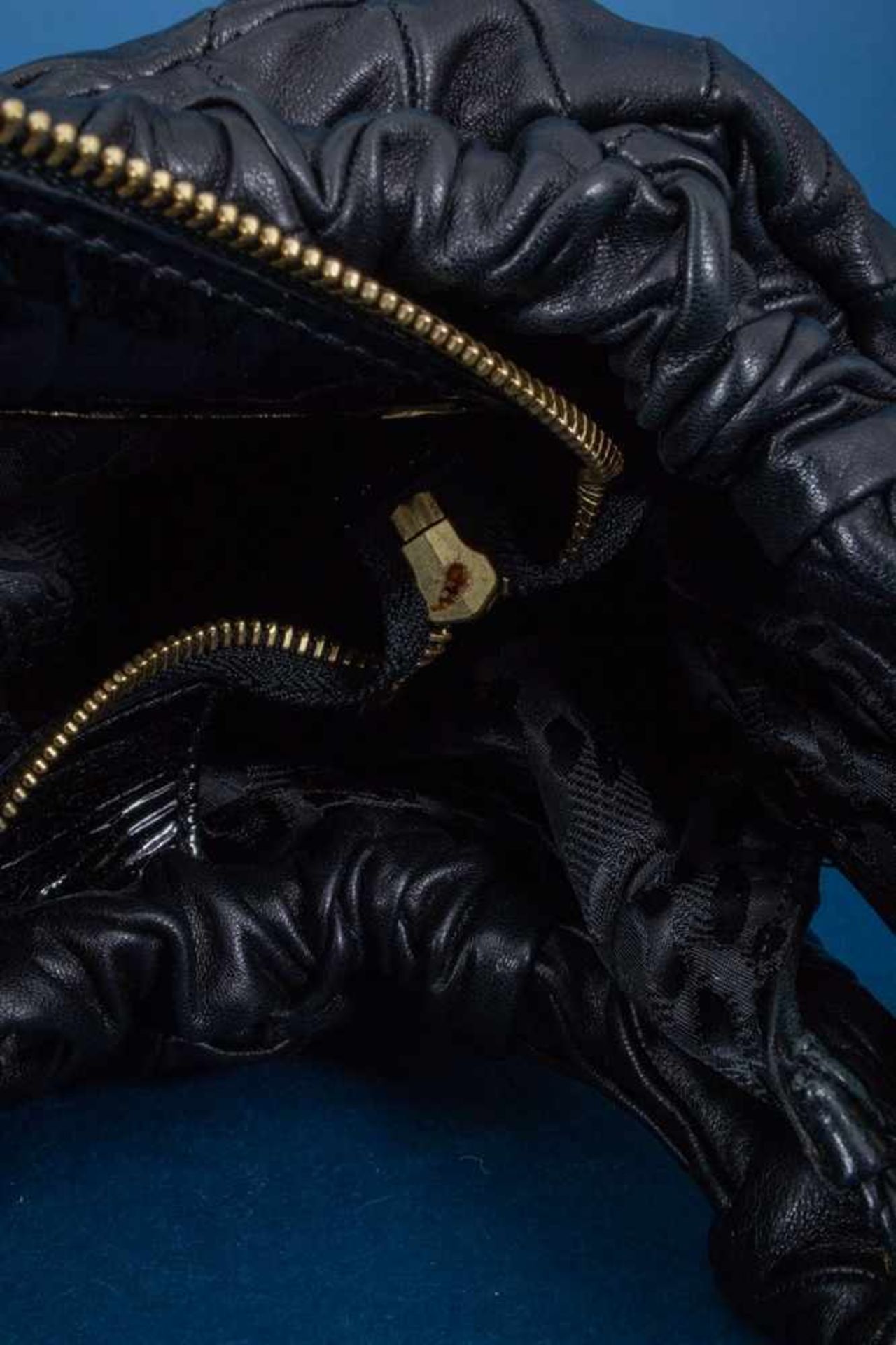 "ROBERTO CAVALLI" - exklusive Damenhandtasche/Carrybag. Schwarzes Leder mit vergoldeten - Bild 12 aus 14