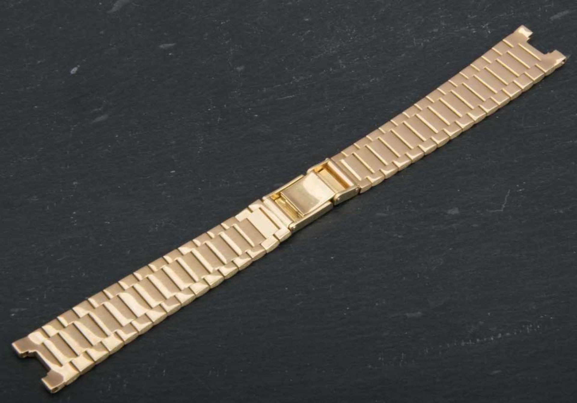 Extra angefertigtes, schweres Gelbgoldarmband/Gliederarmband mit Faltschließe, passend für eine " - Bild 2 aus 5