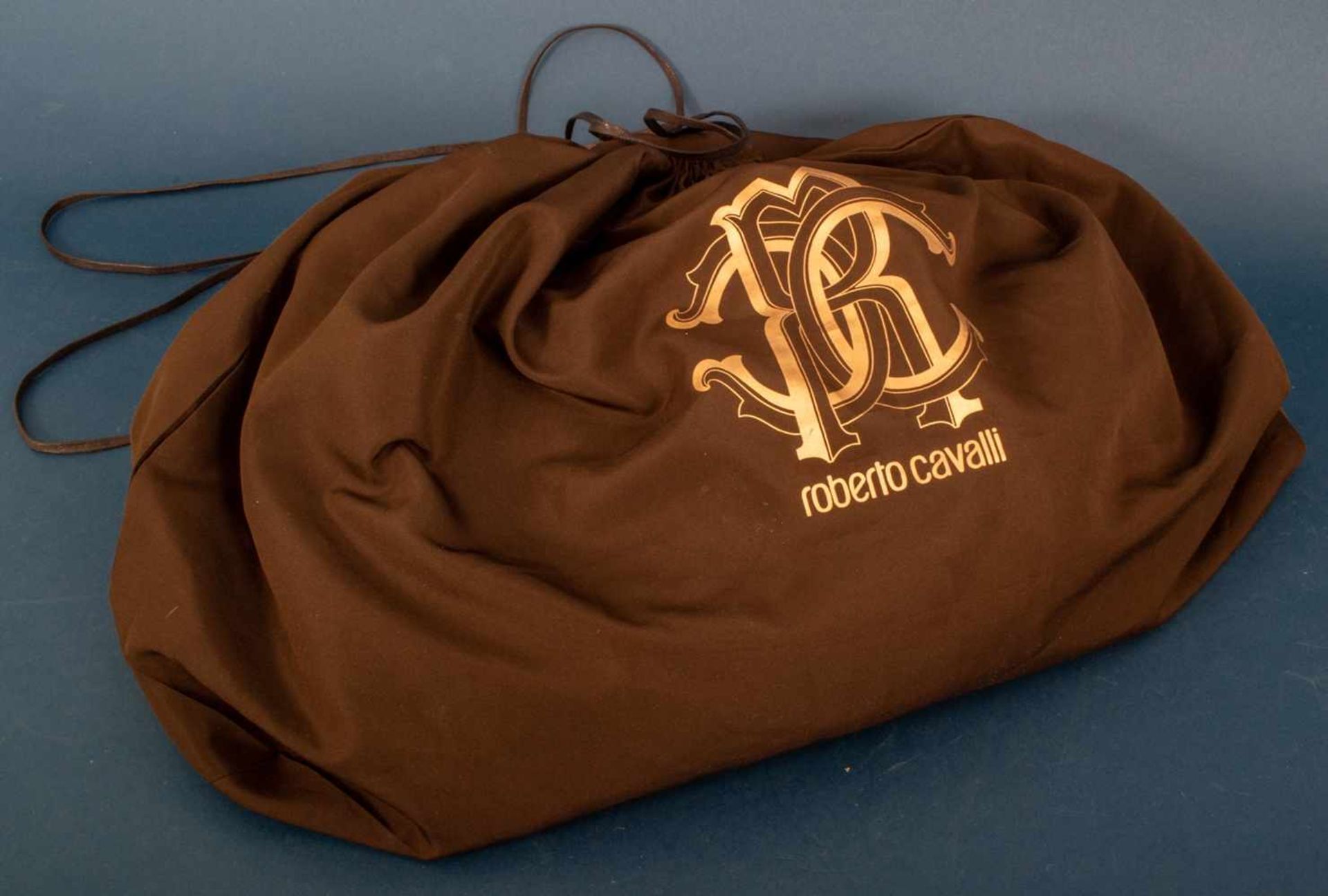 "ROBERTO CAVALLI" - exklusive Damenhandtasche/Carrybag. Schwarzes Leder mit vergoldeten - Bild 13 aus 14