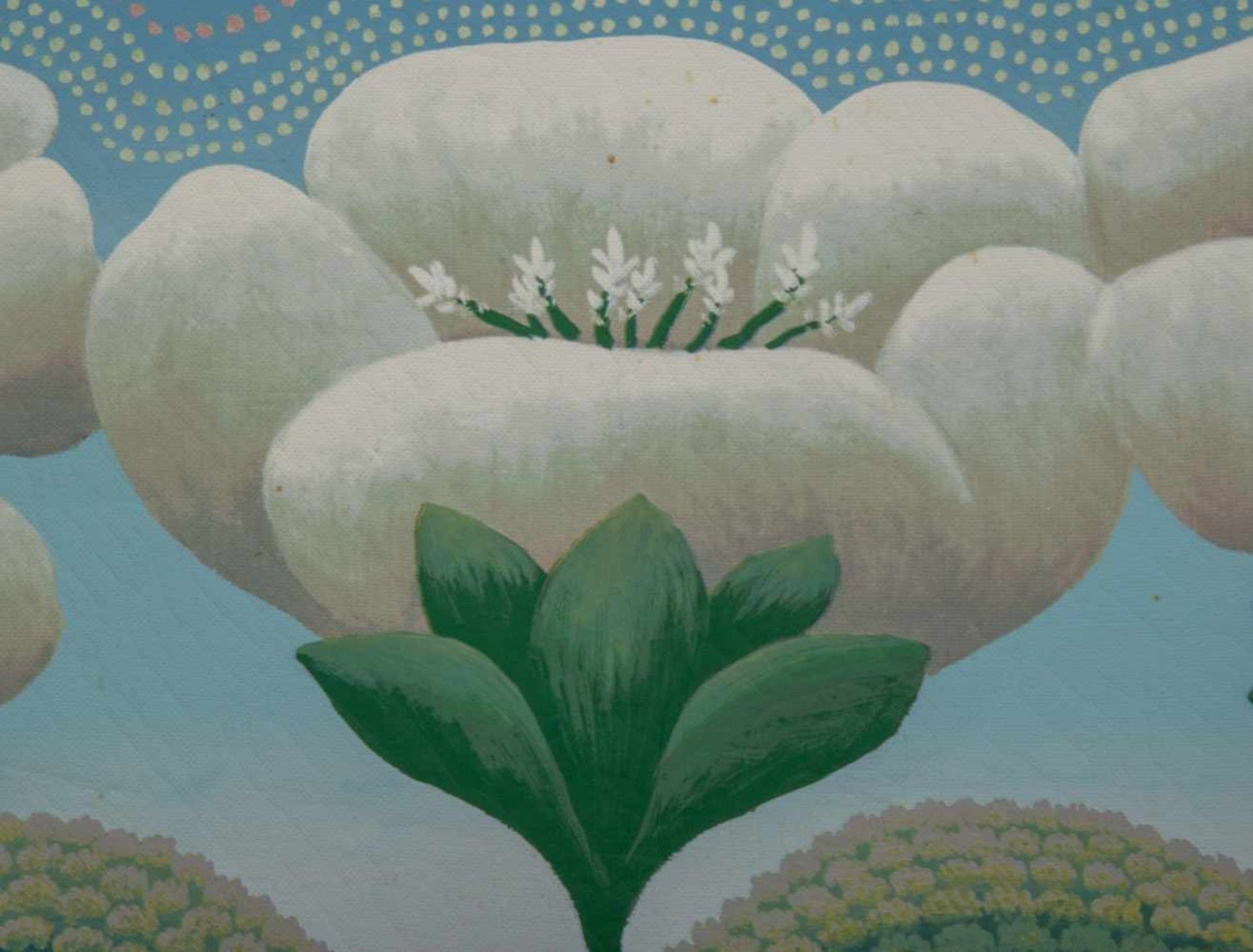 "Blühende Landschaft", Gemälde, Öl auf Leinwand, ca. 48,5 x 58,5 cm, signiert Rabuzin Ivan (Kljec - Bild 2 aus 7