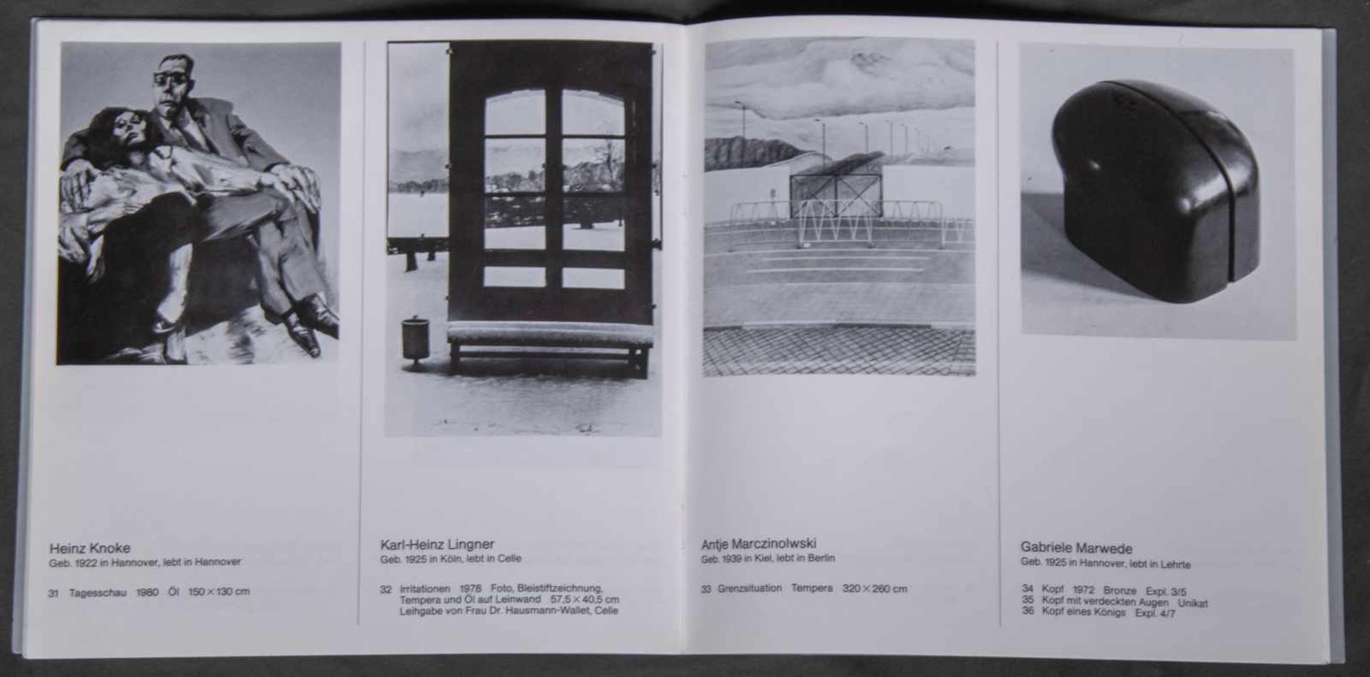 "Irritationen" (von 1978) Mischtechnik: Foto, Bleistiftzeichnung, Tempera & Öl auf Leinwand, ca. - Bild 10 aus 12