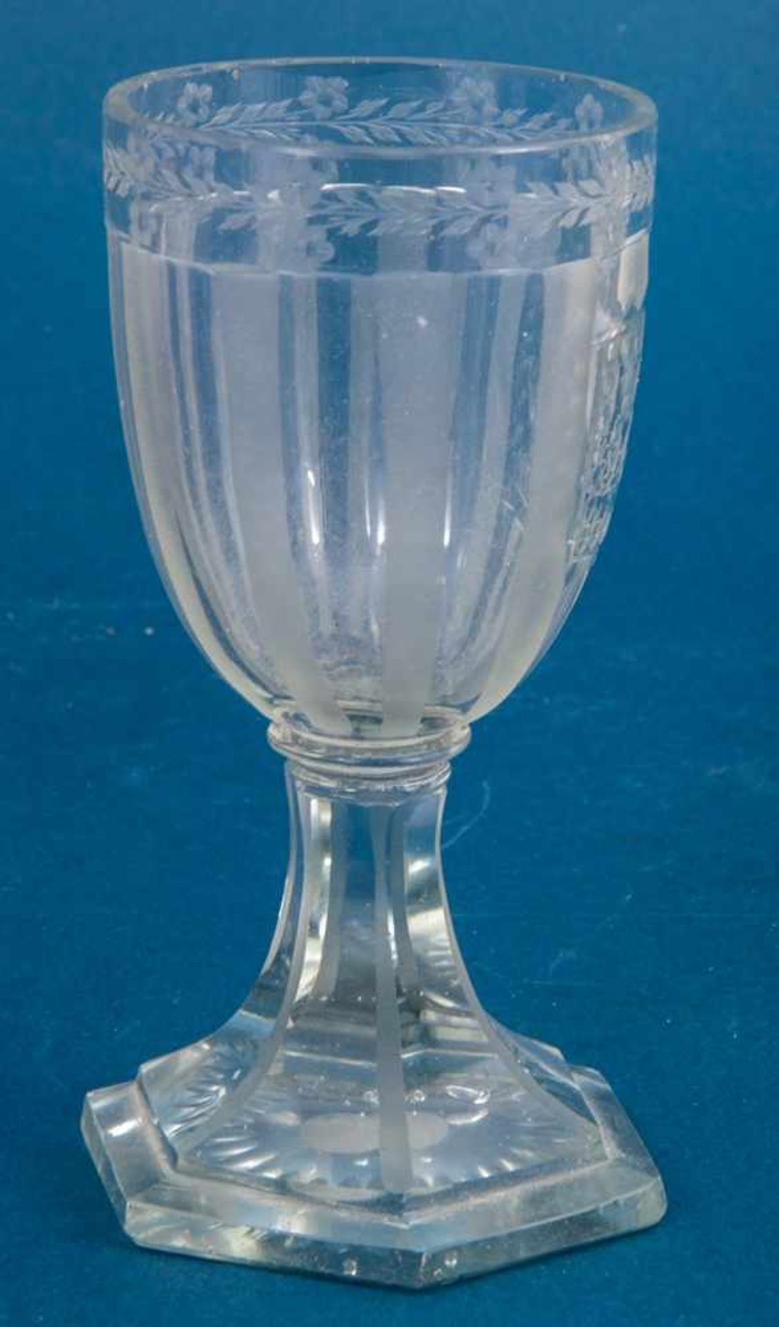 Alter, antiker Glasflakon, grün-weißlich durchgewirktes Schlierenglas, wohl Murano/Italien, - Image 3 of 6