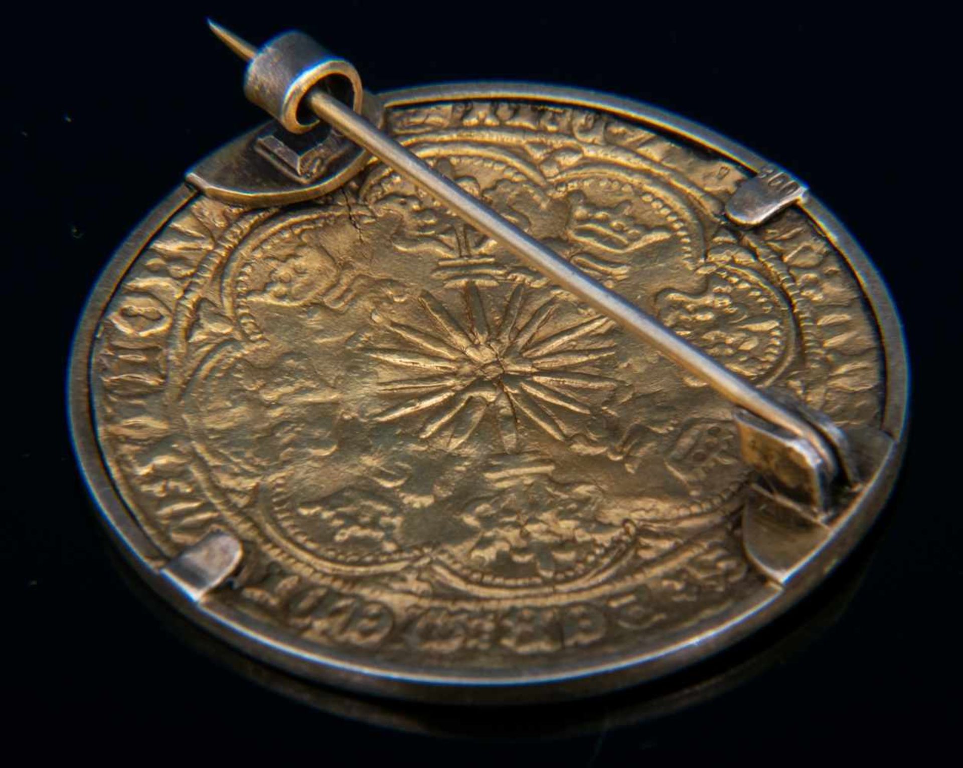 GOLD RYAL / ROSE NOBLE - Goldmünze. England 15. - 17. Jhd., vorderseitig König mit Schwert, Schild & - Bild 9 aus 15