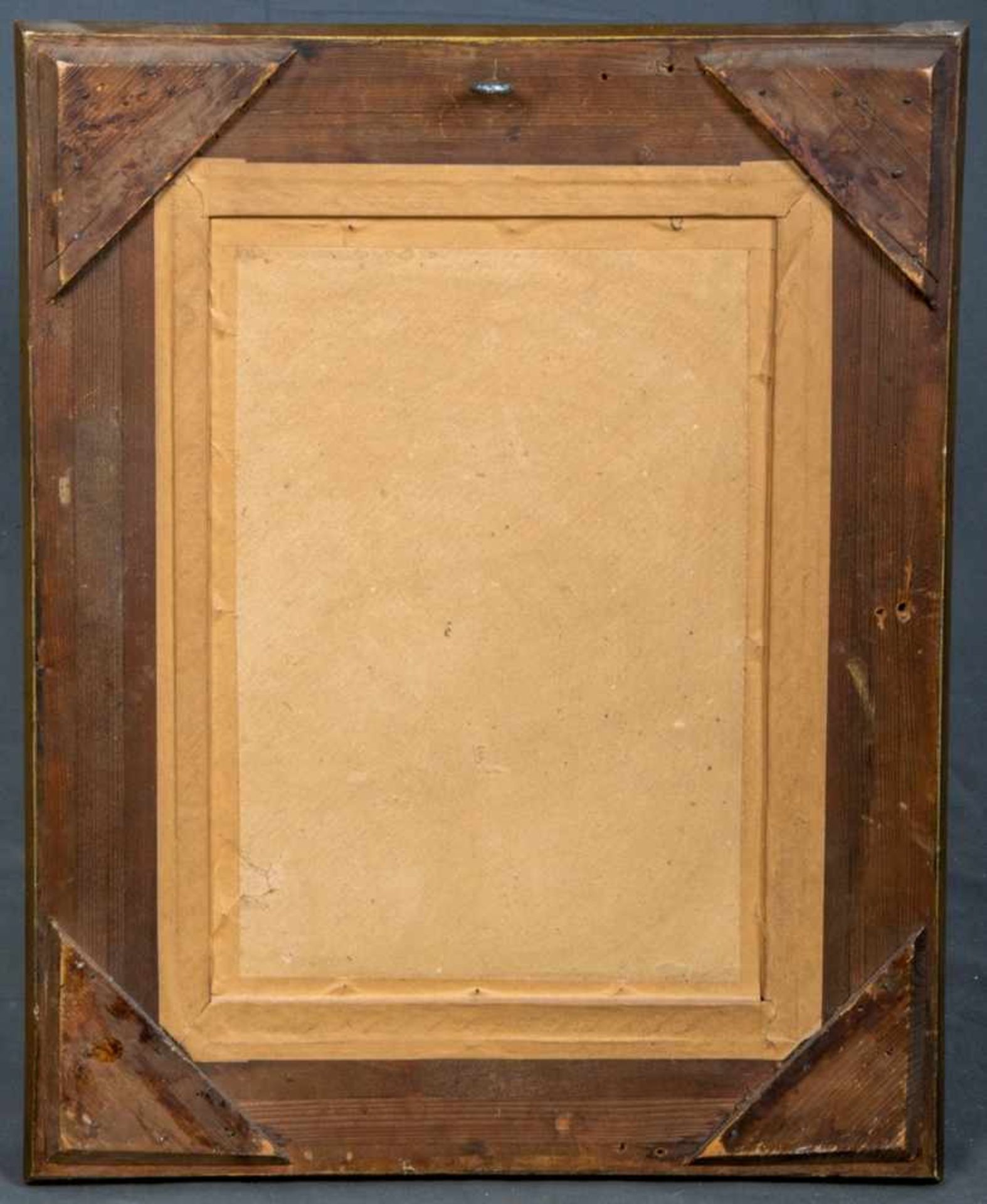 "Blick in eine Fachwerk-Gasse", Gemälde, Öl auf Platte, ca. 35 x 24 cm, monogrammiert "JW" oder "DW" - Bild 6 aus 6