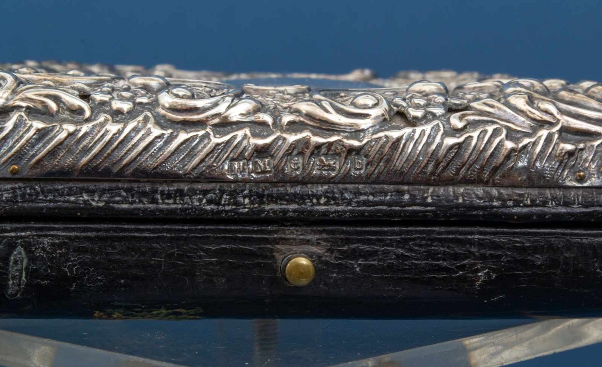 2 antike Taschenuhren (1 x Silber) in prächtig mit 925er Sterlingsilbermonturen verzierten - Image 6 of 23