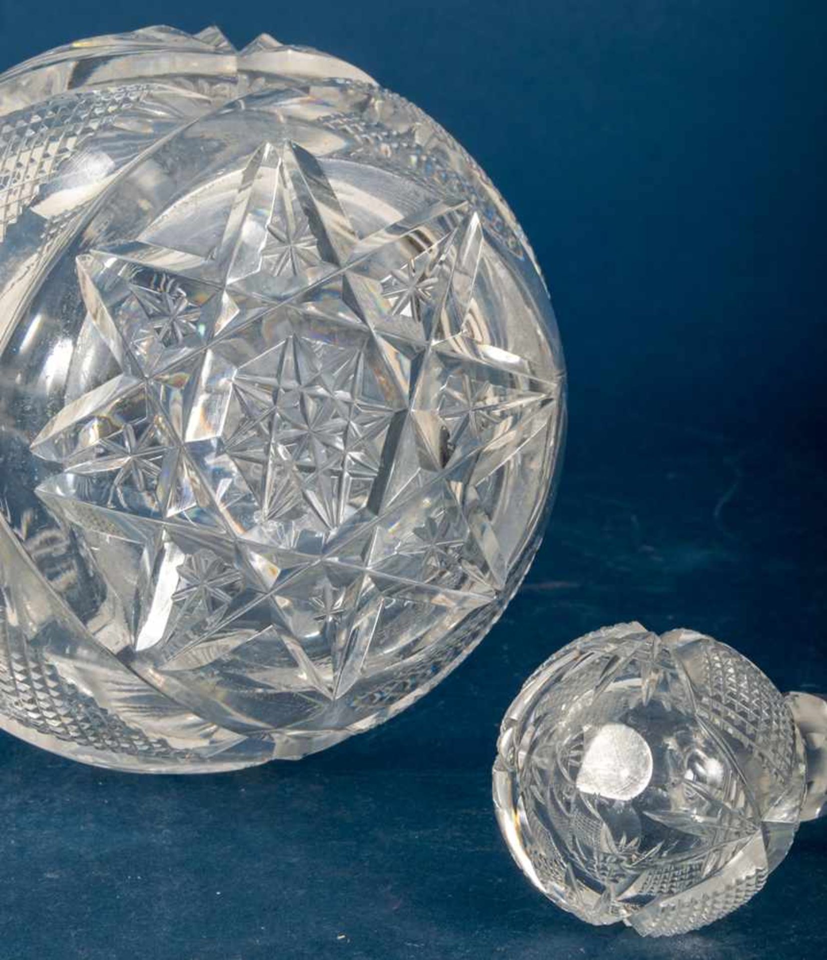 3teiliges Konvolut versch. Glasgefäße mit massiven Silbermontierungen, bestehend aus Karaffe (Höhe - Bild 13 aus 14