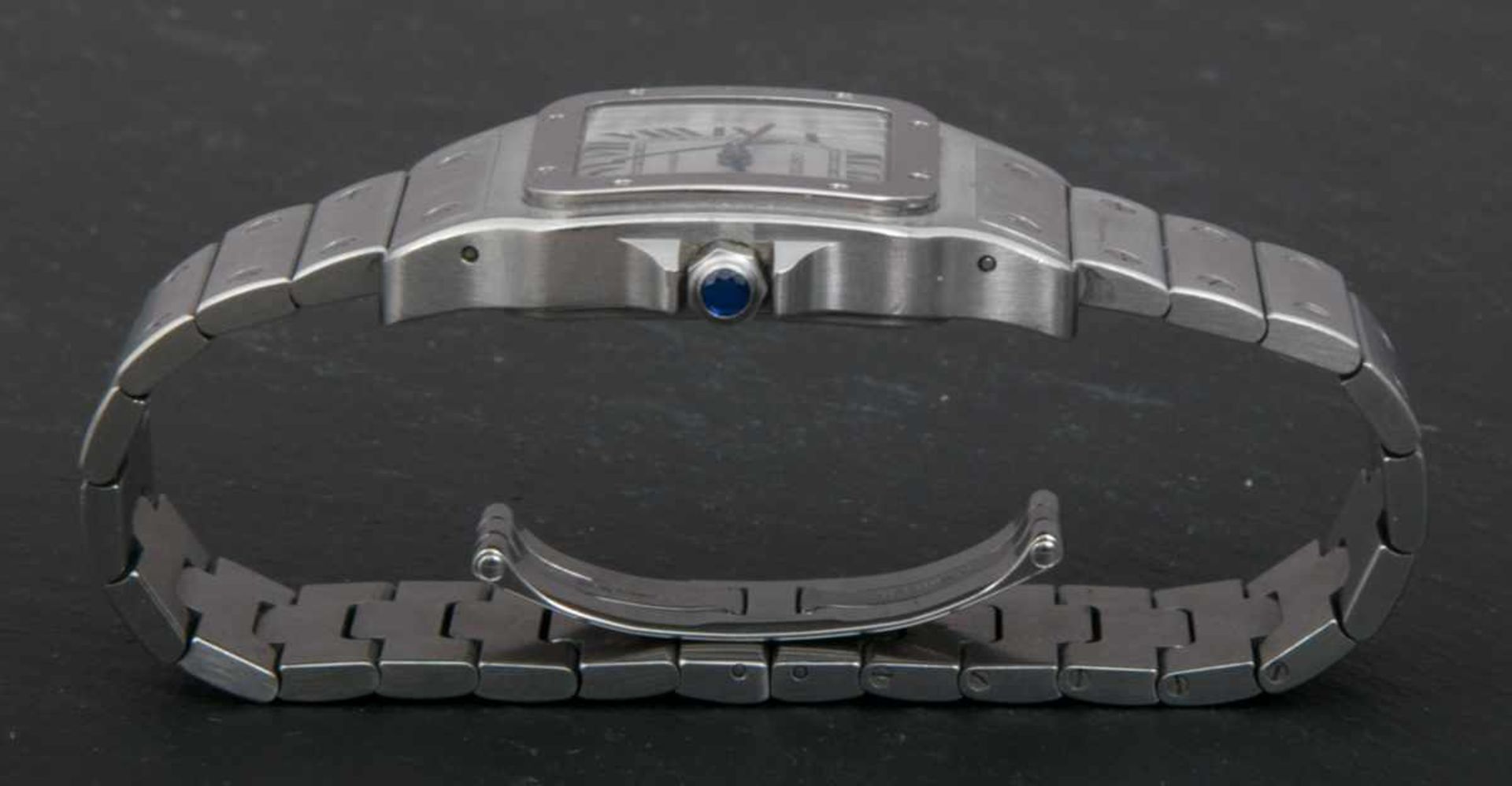 CARTIER "SANTOS DE CARTIER" AUTOMATIK Herrenarmbanduhr mit zentraler Sekunde & Datum anf der "5". - Bild 10 aus 10