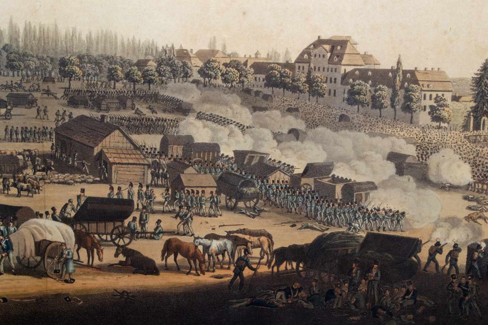 Völkerschlacht bei Leipzig am 19. Oct. 1813 - "Precipitale Flight of teh French Armies". - Image 6 of 6